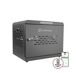 Shintaro 16 Port Charging Cabinet For Notebooks And Devices USB-C 1000W Black