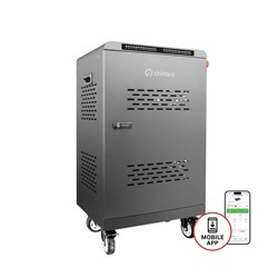 Shintaro 32 Port Charging Cart For Notebooks And Devices USB-C 2000W Black