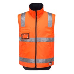 Huski Hi-Vis Reversible Vest Extra Small Orange