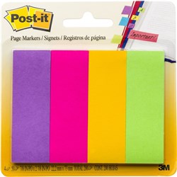 Post-It 671-4AU Page Markers 22x73mm Floral Fantasy 50 Sheet Pad Pack of 4