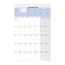 Debden Calendar Wall Planner 394 x 577mm Month To View Wiro Top