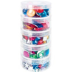 Zart Jewels Bright Assorted Shapes And Colours Pack Of 750g