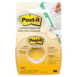 Post-It Cover-Up Tape 652 2 line 8.4mm x 17.7M