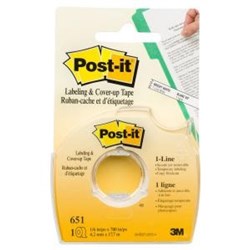 Post-It Labeling & Cover-Up Tape 4.2mm x 17.7m