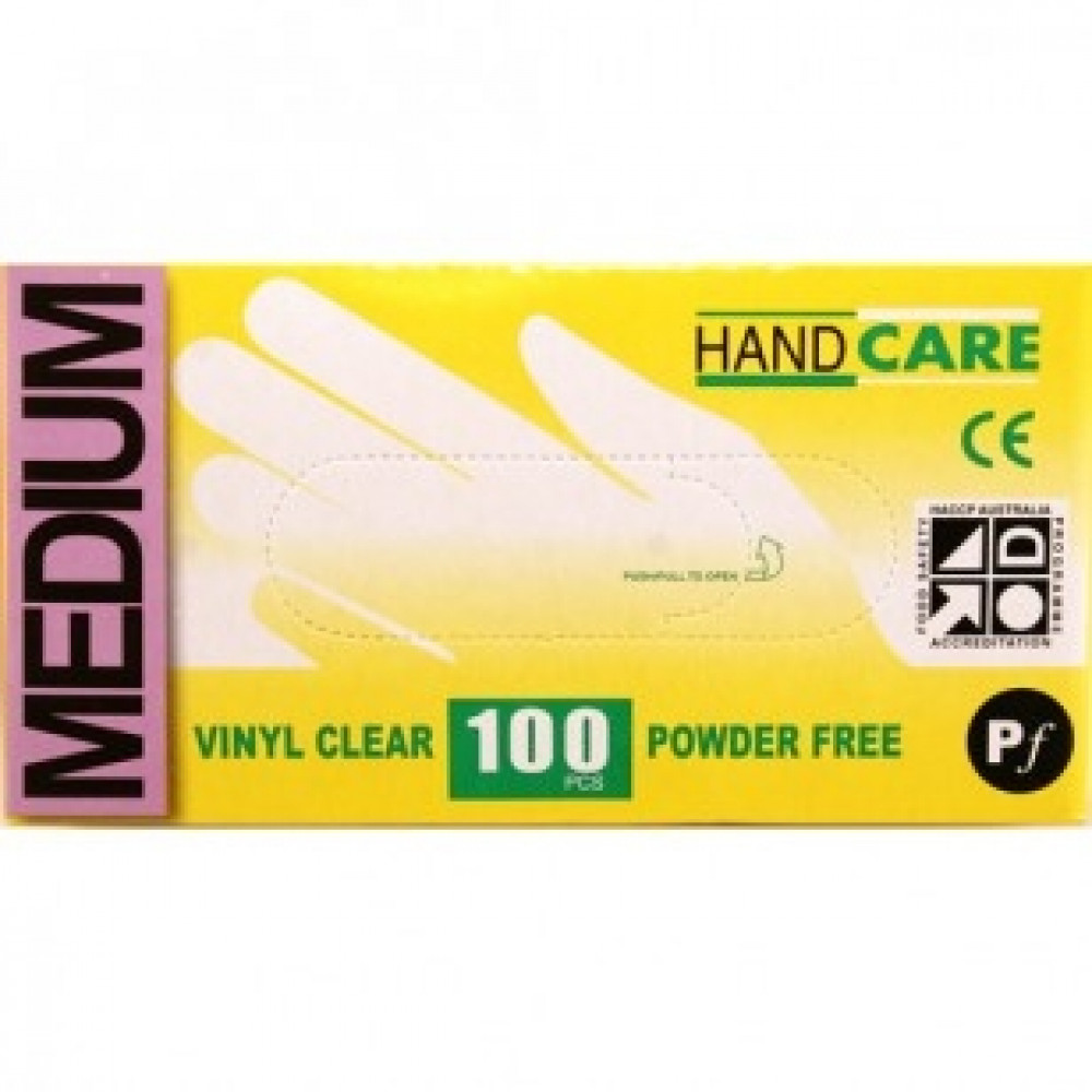 Gloves Handcare Vinyl Medium Lalan 240mm - Powder Free