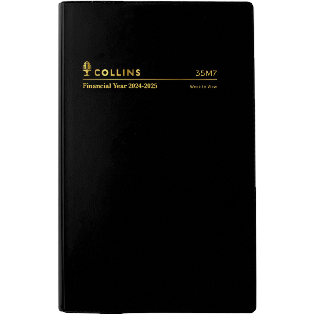 Collins Financial Year Diary B7R Week To View Black
