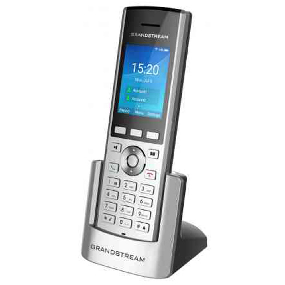 Grandstream WP820 Enterprise Wi-Fi Cordless IP Phone Silver And Grey
