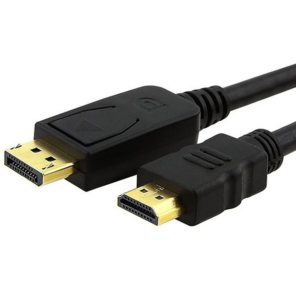Astrotek DisplayPort DP To HDMI Cable 1080P Gold Plated Male to Male 2 Metre Black