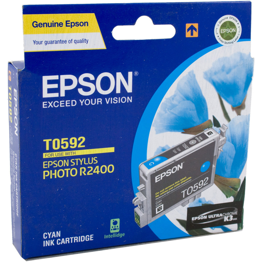 Epson T0592 UltraChrome K3 Ink Cartridge Cyan