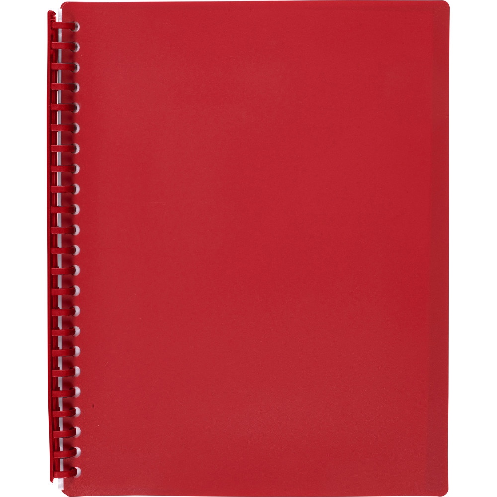 Marbig Display Book A4 Refillable 20 Pocket Red
