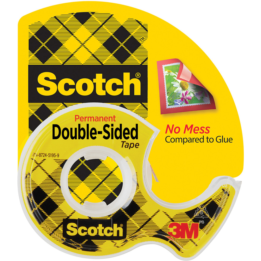 Scotch 136 Double Sided Tape 12.7mmx6.3m & Dispenser