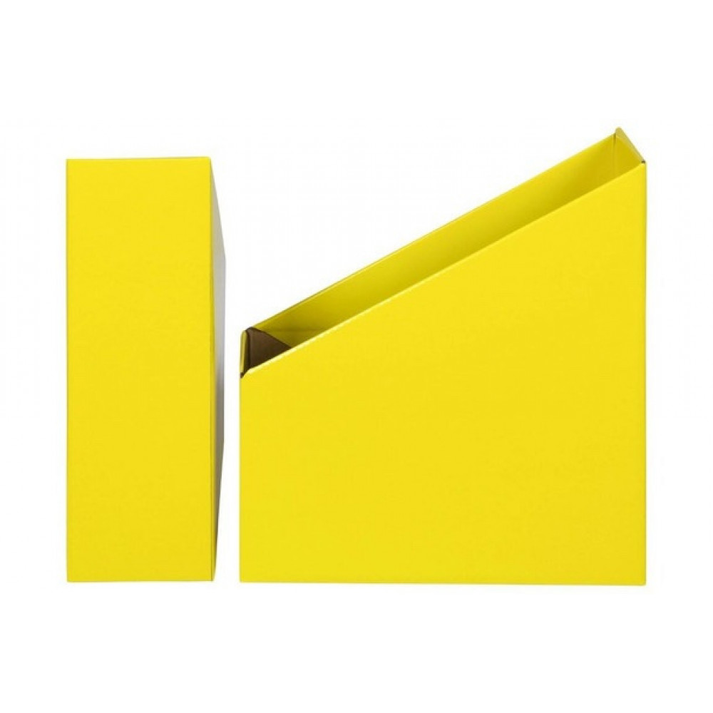 Marbig Book Boxes Small 9wx25dx27h cm Yellow | Each