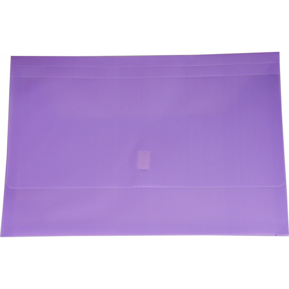 Osmer Plastic Document Wallets Foolscap Purple (Polypick)