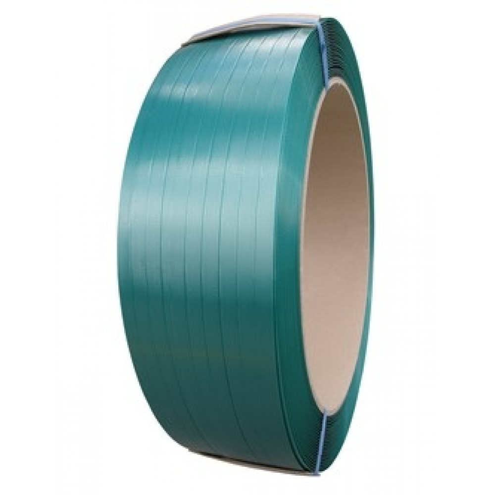 PET Strapping Green Embossed 15.5 mm x .90 x 1200mb