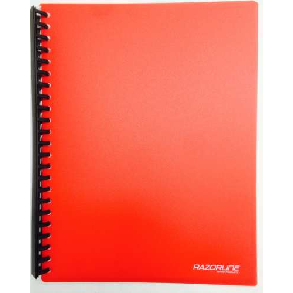 A4 Refillable Display Books Red - 20P