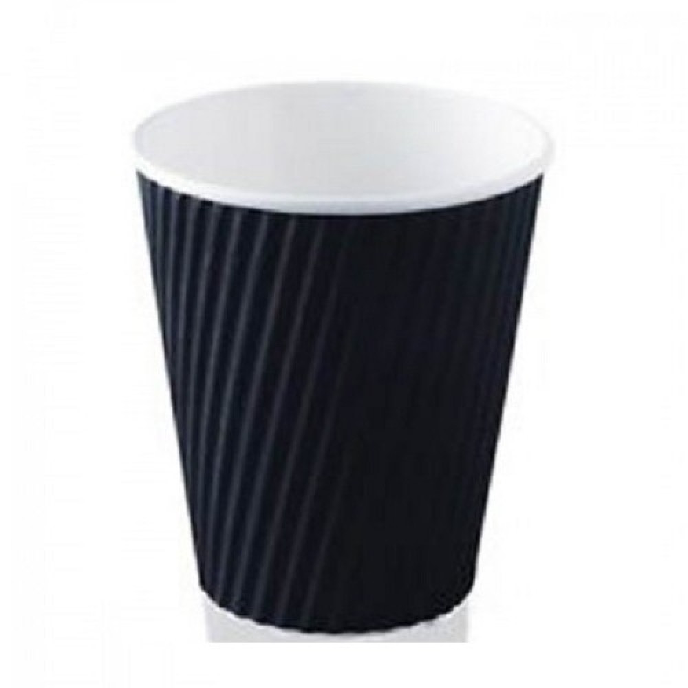Double Wall Black Coffee Cups - 8oz  PACK 1000