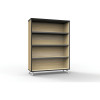 Rapidline Infinity Bookcase 900W x 315D x 1200mmH 3 Shelf Oak With Black Edge