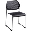 Rapidline Frame Stackable Chair Black Sled Base Black