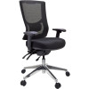 Buro Metro II 24/7 High Back Heavy Duty Chair With Arms Black Fabric Seat Mesh Back