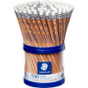 Staedtler Natural Exam Eraser Tip Graphite Pencils 2B Cup of 100