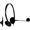 Kensington Light Weight  Stereo Headphones With Microphone And Volume Black