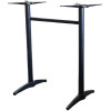 Astoria Hospitality Twin Table Base Suits Top Size Up To 1400W x 800mmD Rectangle Black