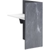 Sorrento Reception Counter Return Only 900W x 600D x 1150mmH Marble Charcoal