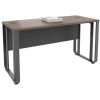 OM Premier Rectangular Desk  1800W x 750D x 720mmH Regal Walnut And Charcoal