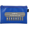 Celco Pencil Case Name Single Zip Small 225 x 143mm Blue