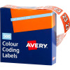 Avery Side Tab 23 Year Code Label 25x38mm Dark Orange Box Of 500