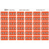 Avery Side Tab 23 Year Code Label 25x38mm Dark Orange Pack Of 180