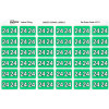 Avery Side Tab 24 Year Code Labels 25 x 38mm Green Pack of 180
