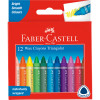 Faber-Castell Wax Triangular  Crayons Assorted Pack of 12