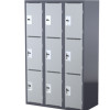 Steelco Heavy Duty School Locker 3 Door Bank of 3 1140W x 580D x 1830mmH Grey