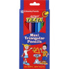 Texta Maxi Triangular Coloured Pencils Assorted Pack Of 10