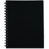 Spirax 511 Hard Cover Notebook A5 Ruled 200 Page Side Opening Black
