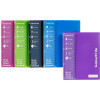 Discontinued  MARBIG COLOURHIDE NOTEBOOKS A4, 4 plastic Pockets 120pg