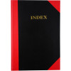 Cumberland Black & Red Notebook A4 100 Leaf Indexed