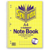 Spirax 596 5 Subject Notebook Perforated/Note Pockets A4 Ruled 250 Page Side Opening