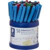 Staedtler 430 Stick Ballpoint Pens Medium 1mm Assorted Cup of 50