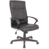 Sylex Hemsworth Executive Chair High Back With Arms Black Bonded Leather