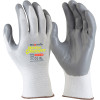 Maxisafe White Knight Nitrile Palm Gloves White And Grey Medium