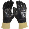 Maxisafe Blue Knight Nitrile Fully Dipped Gloves With Knit Wrist Extra Large Black