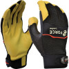 Maxisafe G-Force Mechanics Gloves Leather Medium Black And Yellow