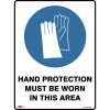 Zions Mandatory Sign Hand Protection 450x600mm Metal