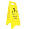 Cleanlink A-Frame Safety Sign Work Area 320W x 310D x 650mmH Yellow
