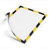 Durable Magnetic Frame A4 Security Yellow On Black Pack Of 5