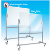 Visionchart Space Mobile Glass Board 1210x855mm White