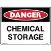 Brady Danger Sign Chemical Storage 600W x 450mmH Polypropylene White/Red/Black