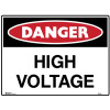 Brady Danger Sign High Voltage 600W x 450mmH Metal White/Red/Black
